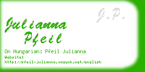 julianna pfeil business card